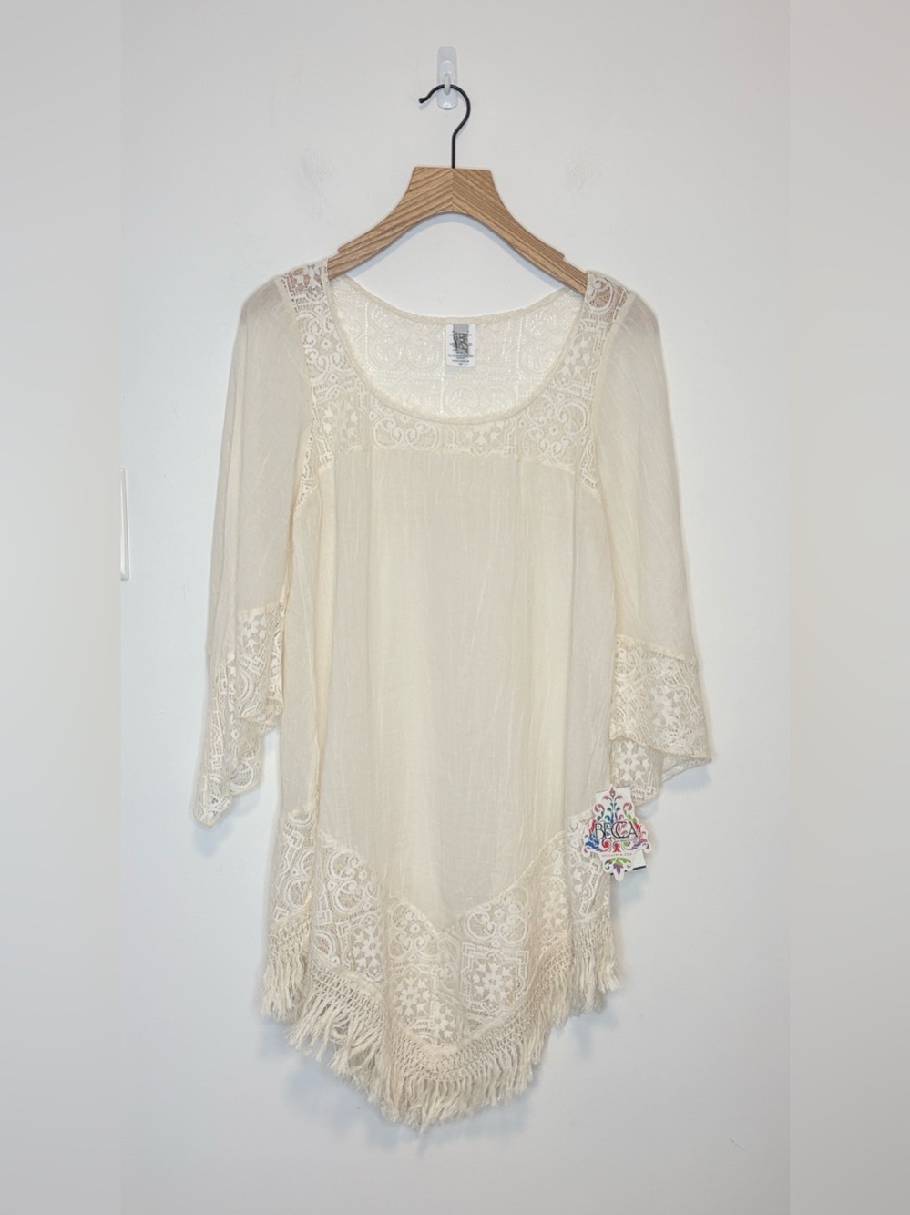 Becca swimwear lace coverup NWT, sz : small